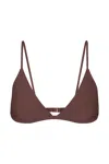 Anemos Archive Sale | Classic Triangle Bikini Top In Brown