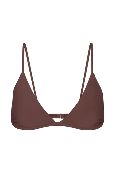 Anemos Archive Sale | Classic Triangle Bikini Top In Brown