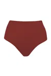 Anemos Archive Sale | High-waist Bikini Bottom In Burgundy