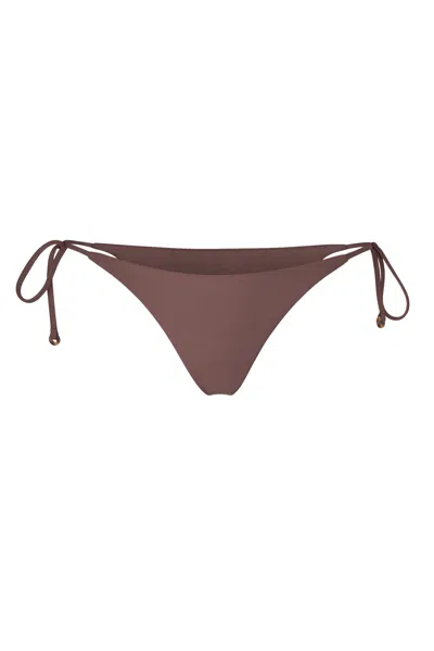 Anemos Archive Sale | String Tie Bikini Bottom In Brown