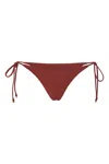 Anemos Archive Sale | String Tie Bikini Bottom In Burgundy