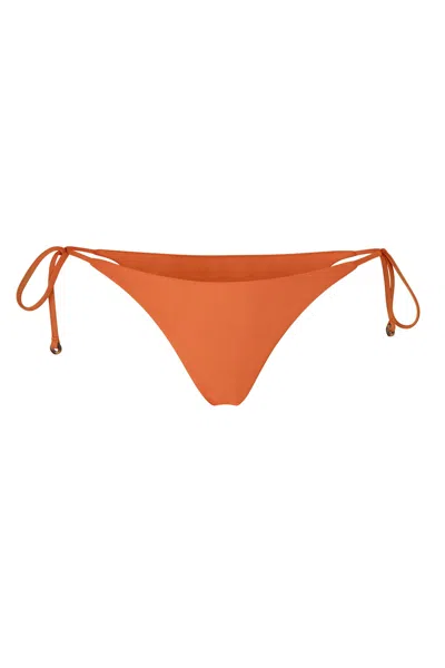 Anemos Archive Sale | String Tie Bikini Bottom In Vintage Orange