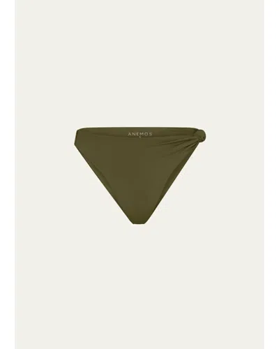 Anemos Asymmetric Knot Bikini Bottoms In Cypress