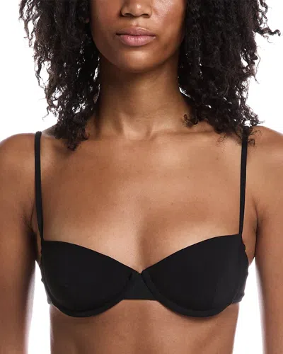 Anemos Balconette Underwire Bikini Top In Black
