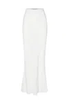 Anemos Bias-cut Stretch Twill Maxi Skirt In White
