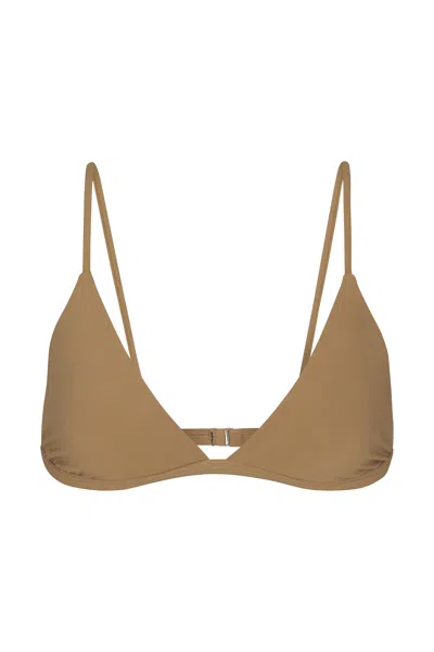 Anemos Classic Triangle Bikini Top In Brown
