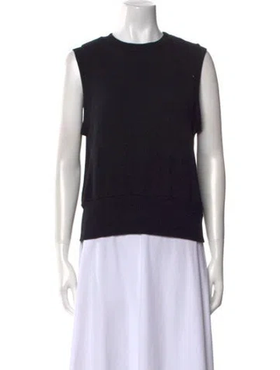 Pre-owned Anemos Crew Neck Sleeveless Sweatshirt W/ Tags In Black
