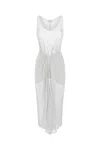 Anemos D.k. Midi Wrap Dress In Woven Cotton Gauze