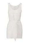 Anemos D.k. Mini Dress In Linen Cupro In White