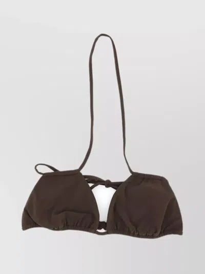 Anemos Double String Bikini T With Adjustable Straps In Brown
