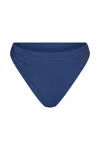 Anemos Draped Asymmetric Midi Bikini Bottom In Azure