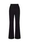 Anemos Flared Pant In Stretch Modal Knit In Black