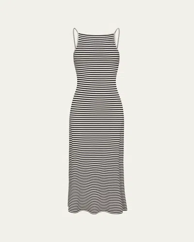 Anemos Giselle Striped Maxi Dress In Multi