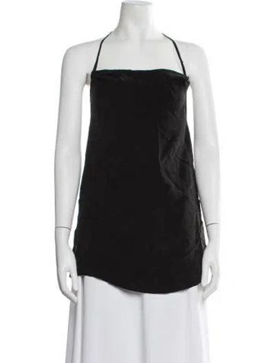 Pre-owned Anemos Halterneck Sleeveless Top In Brown
