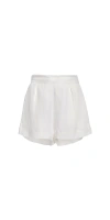 Anemos High-waist Linen Short In White