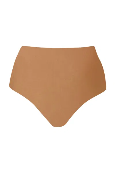 Anemos High-waist Bikini Bottom In Brown