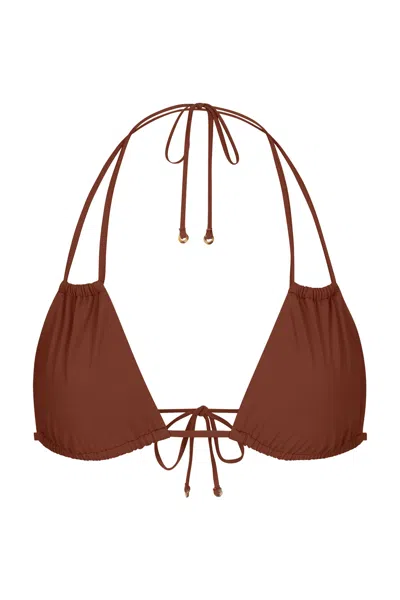 Anemos Jane Bikini Top In Brown