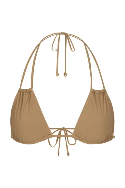 Anemos Jane Bikini Top In Neutral