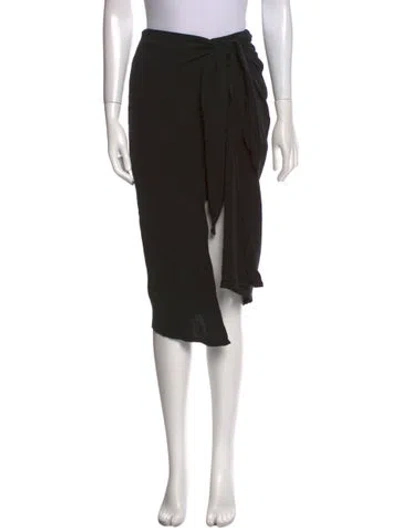 Pre-owned Anemos Knee-length Skirt In Black