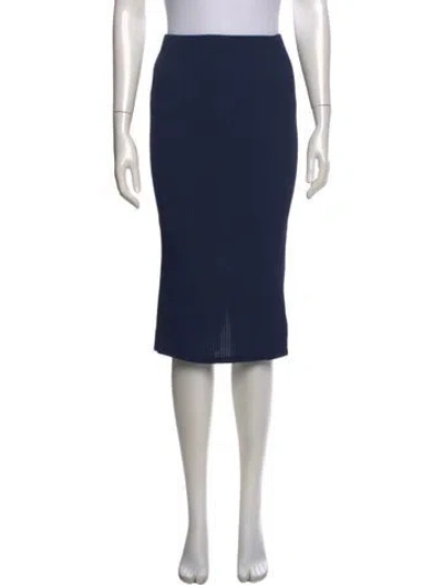 Pre-owned Anemos Knee-length Skirt In Blue