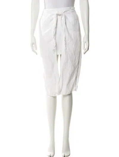 Pre-owned Anemos Knee-length Skirt In White