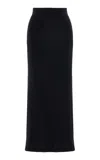 Anemos Knit Maxi Skirt In Black