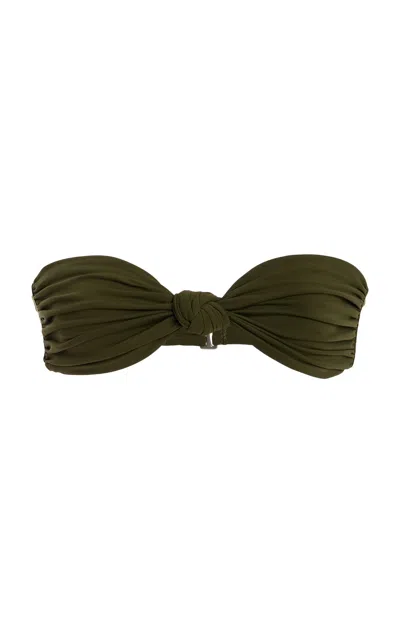 Anemos Knot Bikini Top In Green