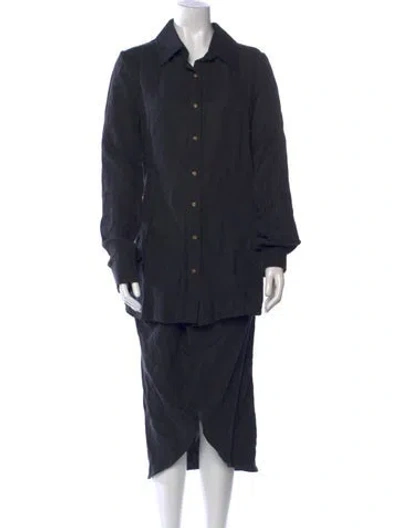 Pre-owned Anemos Long Dress In Blue