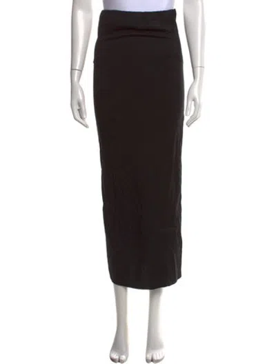 Pre-owned Anemos Long Skirt In Black