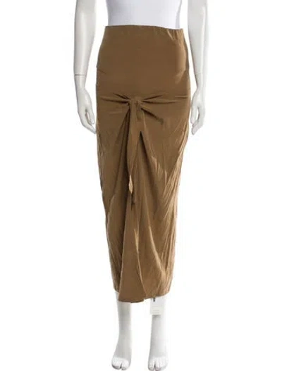 Pre-owned Anemos Long Skirt In Brown