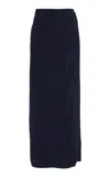 Anemos Maxi Wrap Skirt In Navy