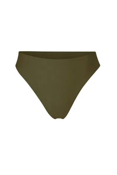 Anemos Midi High-cut Bikini Bottom In Green