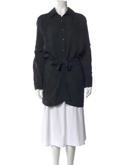 Pre-owned Anemos Midi Length Dress In Black
