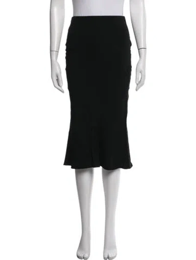 Pre-owned Anemos Midi Length Skirt In Black