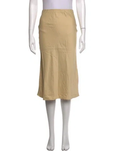Pre-owned Anemos Midi Length Skirt In Neutrals