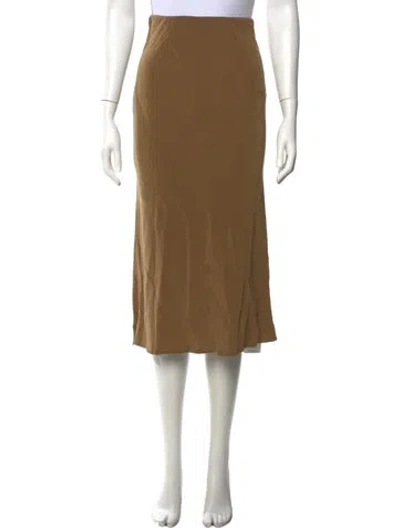 Pre-owned Anemos Midi Length Skirt In Neutrals