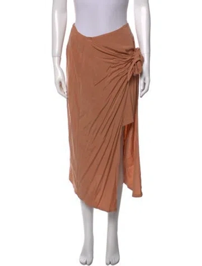Pre-owned Anemos Midi Length Skirt In Pink