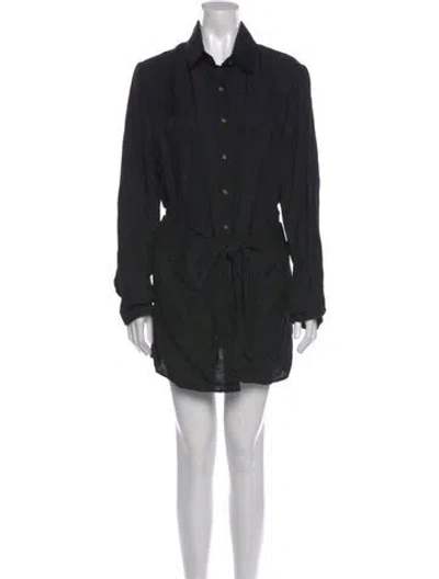 Pre-owned Anemos Mini Dress In Black