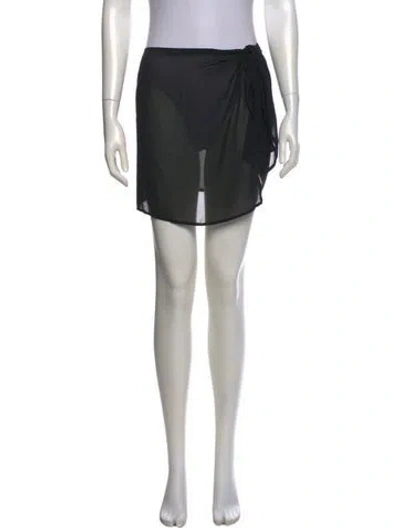 Pre-owned Anemos Mini Skirt In Black