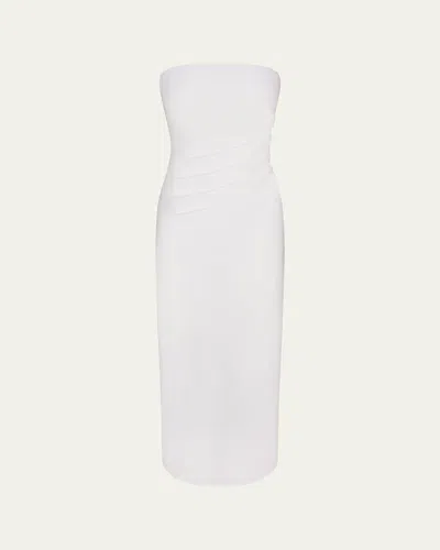 Anemos Nadege Draped Strapless Maxi Dress
