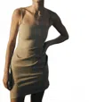 Anemos Nadege Mini Dress In Taupe In Brown