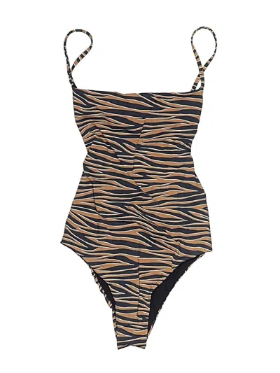 Pre-owned Anemos One Piece Swimsuit In Brown