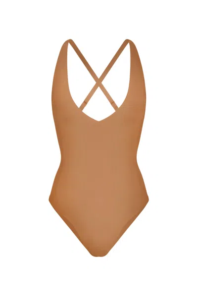 Anemos Plunging One-piece In Brown