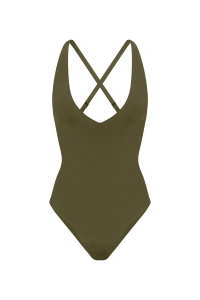 Anemos Plunging One-piece In Green
