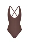Anemos Preorder: Plunging One-piece In Moka