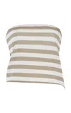 Anemos Ritts Strapless Top In Stripe