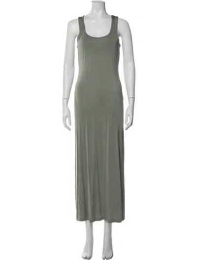 Pre-owned Anemos Scoop Neck Long Dress W/ Tags In Green