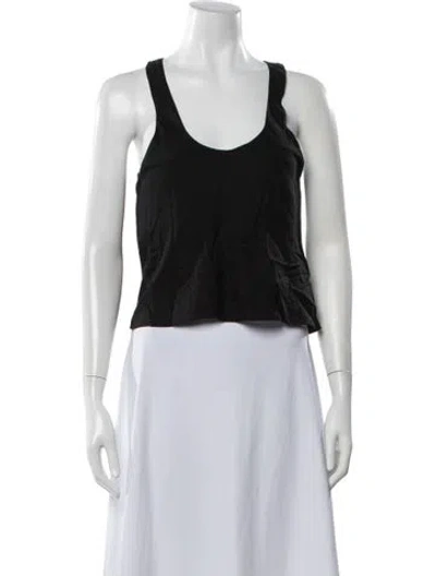 Pre-owned Anemos Scoop Neck Sleeveless Top W/ Tags In Black