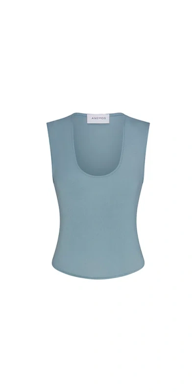 Anemos Sleeveless Top In Baby Rib In Xs