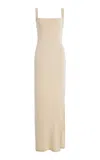 Anemos Square-neck Jersey Maxi Tank Dress In Metallic